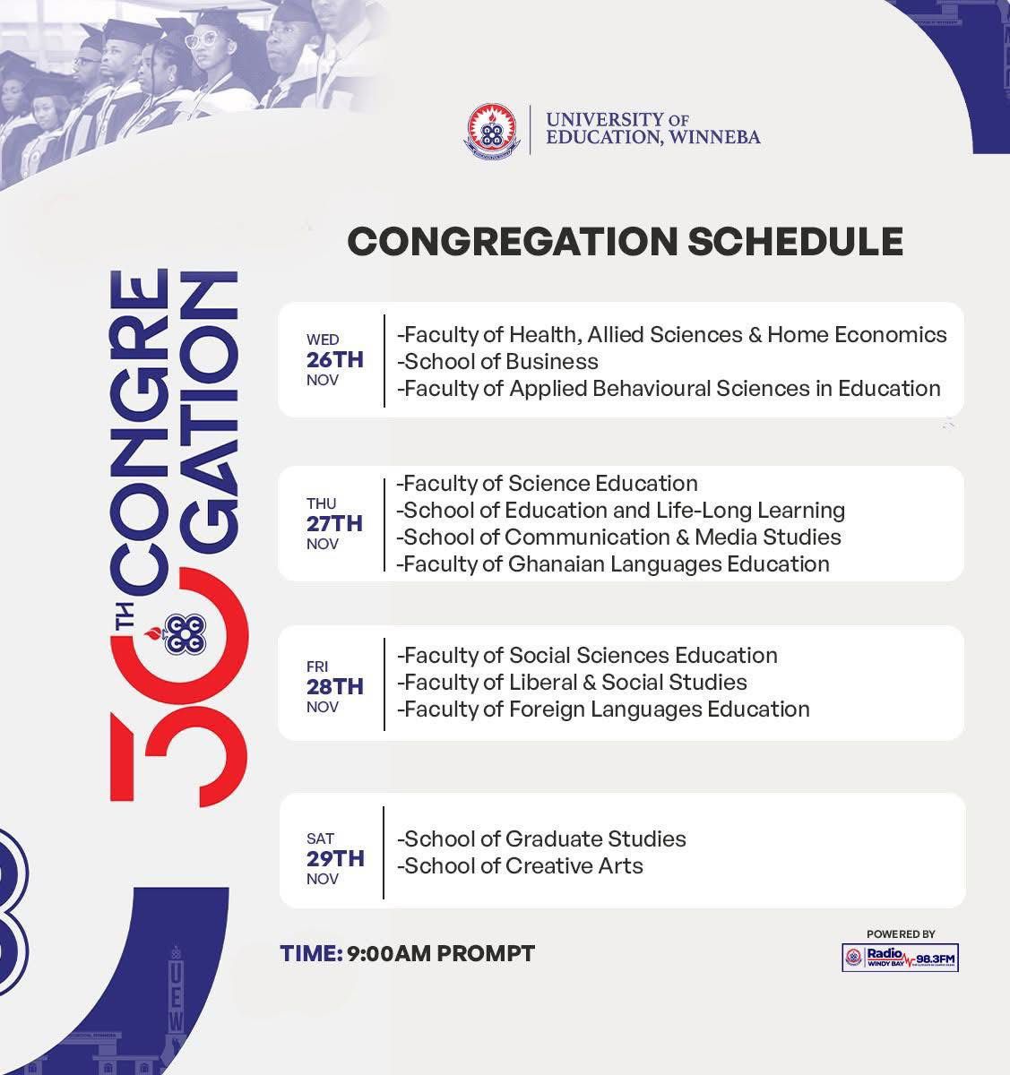 UEW MATRICULATION